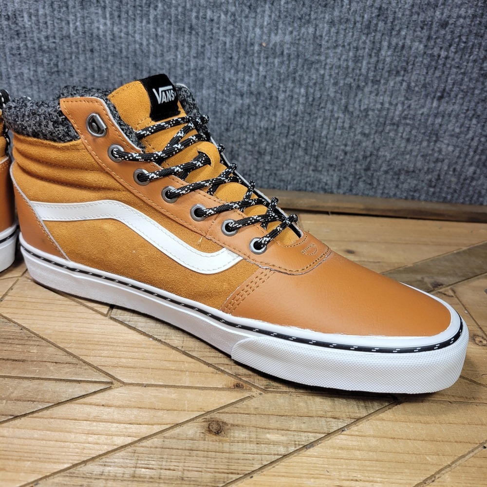 VANS Ward Hi MTE Men's 12 Hiking Sneakers Pumpkin Spice Leather Shoes Outdoors - Picture 6 of 13